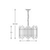 Lampa wisząca ALEXANDRIA P0556-06D-V7V7 dekoracyjna oprawa w kolorze złotym Zuma Line - obrazek 3
