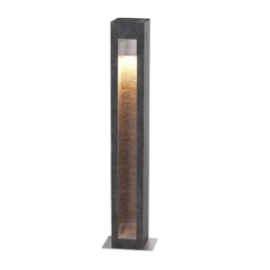 Zewnętrzna lampa stojąca PARKSTONE PARKSTONE-BOL-A oprawa w kolorze stali i bazaltu - Elstead Lighting