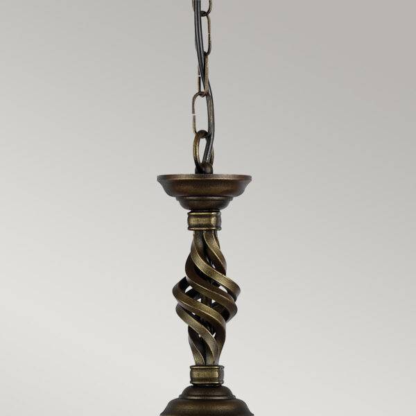 Lampa wisząca PEMBROKE PB-P-BLK-GOLD oprawa w kolorze czerni i złota - Elstead Lighting - obrazek 2