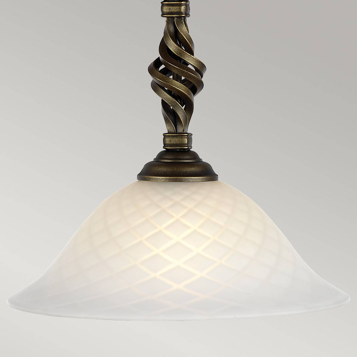 Lampa wisząca PEMBROKE PB-P-BLK-GOLD oprawa w kolorze czerni i złota - Elstead Lighting - obrazek 3