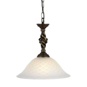 Lampa wisząca PEMBROKE PB-P-BLK-GOLD oprawa w kolorze czerni i złota - Elstead Lighting