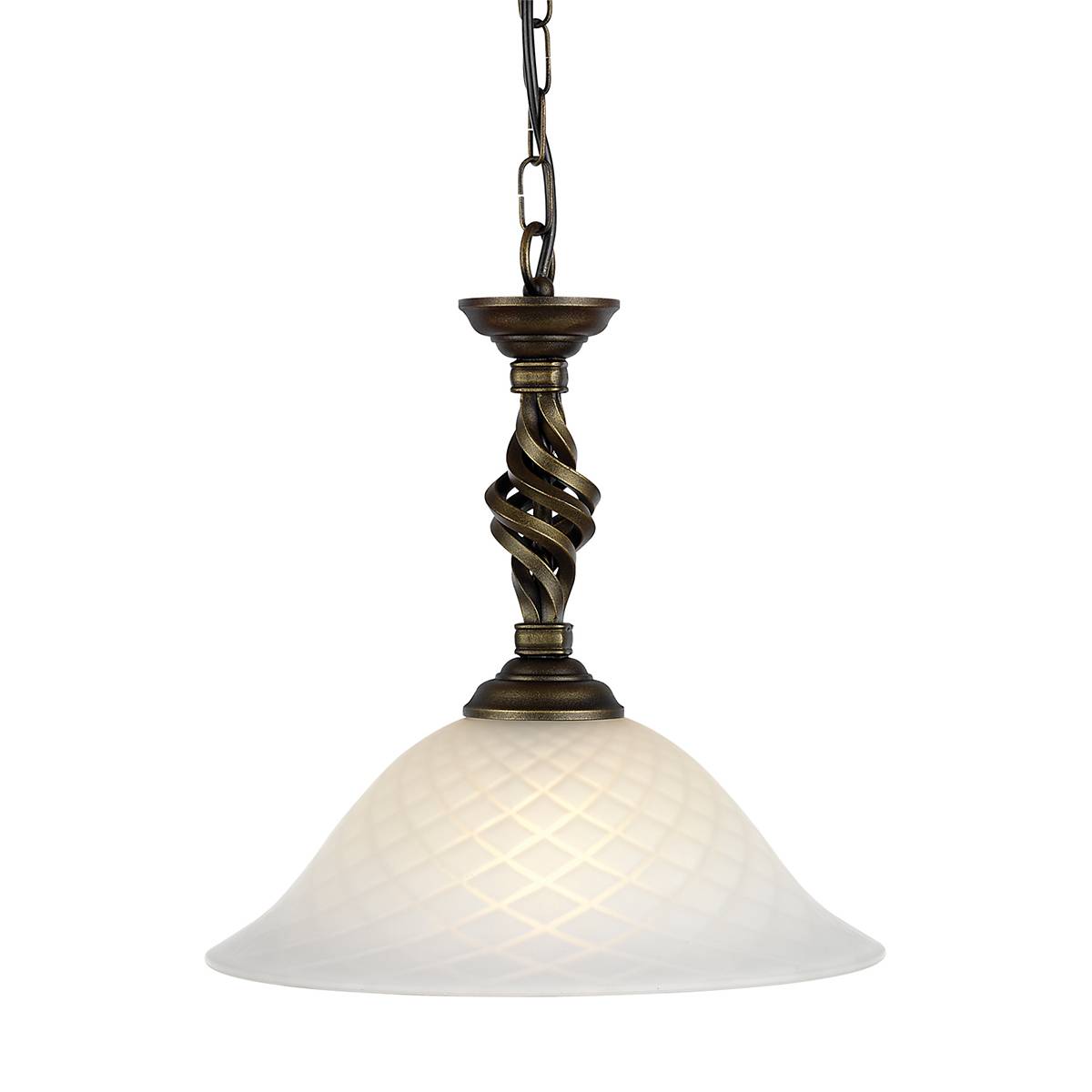 Lampa wisząca PEMBROKE PB-P-BLK-GOLD oprawa w kolorze czerni i złota - Elstead Lighting