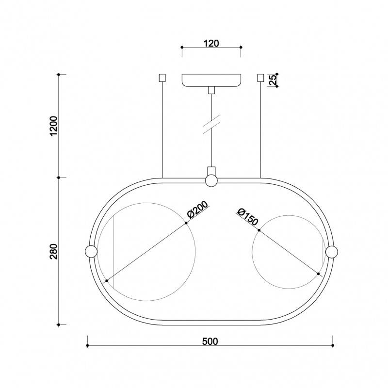 Lampa wisząca nowoczesna Koban A KOA211P0 oprawa wisząca biała - UMMO - obrazek 3