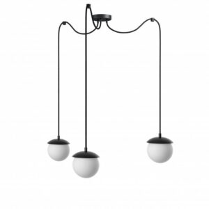 Lampa sufitowa wisząca biała KUUL F KLF322P2 lampa potrójna z regulowaną długością - UMMO