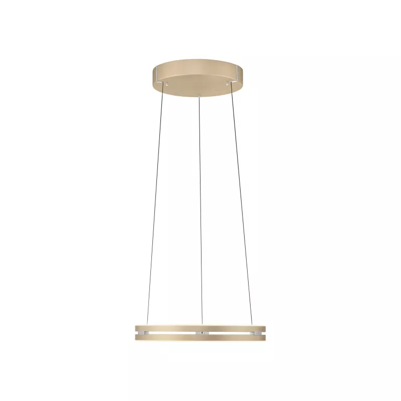 Lampa wisząca PURE E-LOOP 2550-60 oprawa w kolorze mosiądzu + pilot - Paul Neuhause - obrazek 2