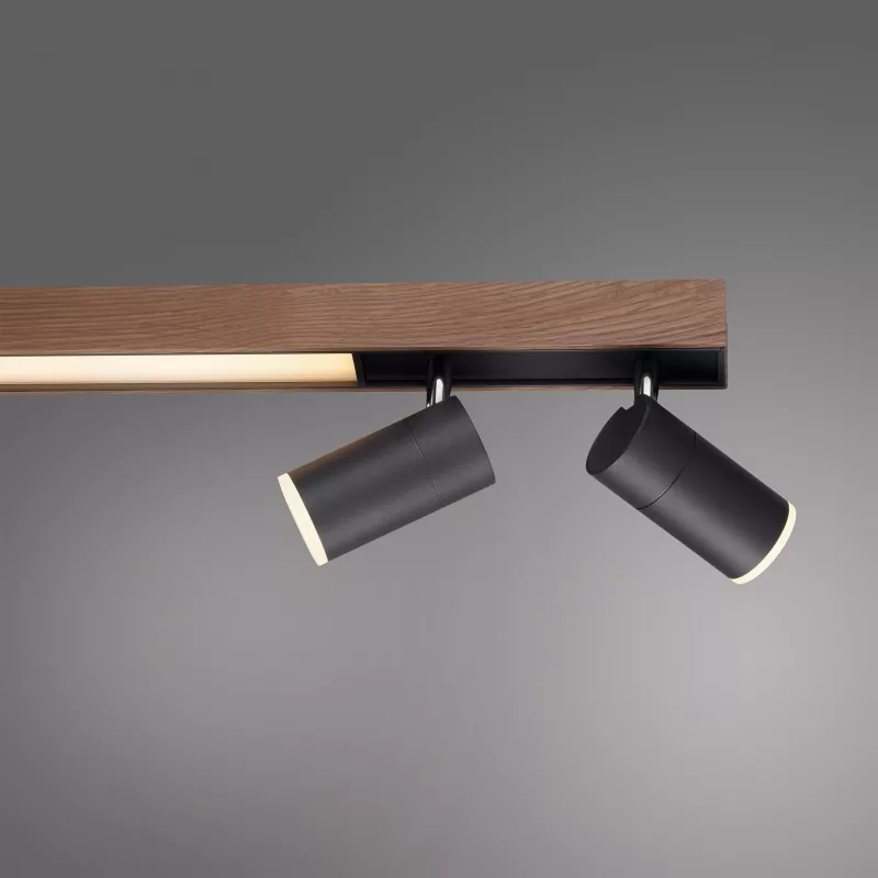 Listwa sufitowa PURE-LINES 6121-79 oprawa w kolorze antracytu i drewna - Paul Neuhause - obrazek 4