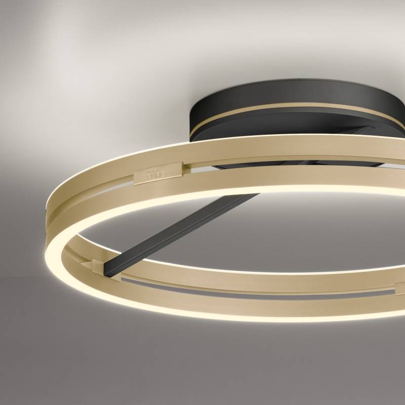 Plafon PURE LOOP 6552-68 oprawa w kolorze czerni i mosiądzu + pilot - Paul Neuhause - obrazek 5