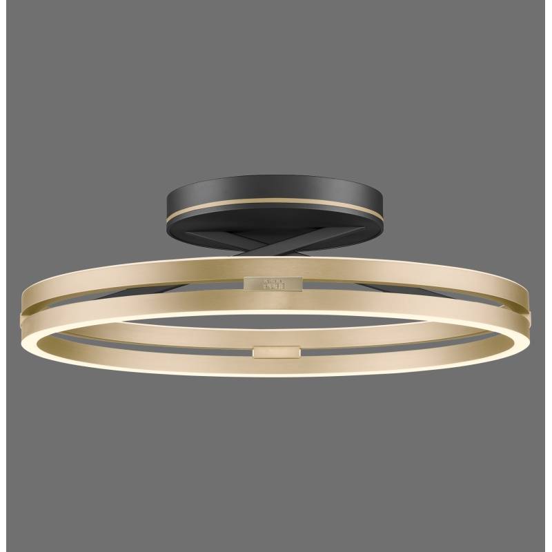 Plafon PURE LOOP 6552-68 oprawa w kolorze czerni i mosiądzu + pilot - Paul Neuhause - obrazek 11