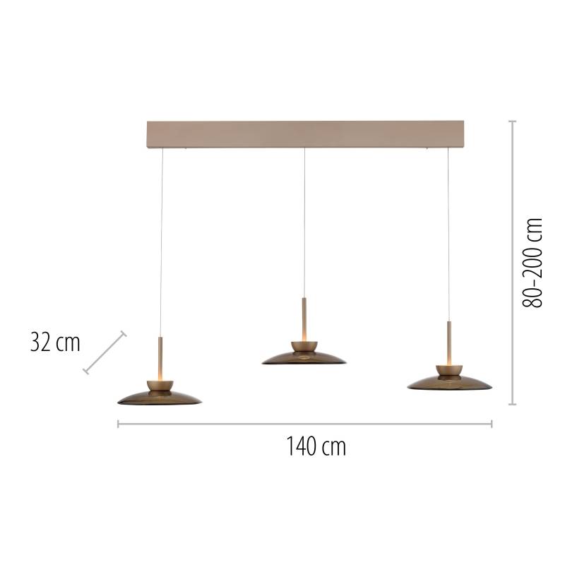 Lampa wisząca PURE MOON 2193-97 oprawa w kolorze brązowym - Paul Neuhause - obrazek 5