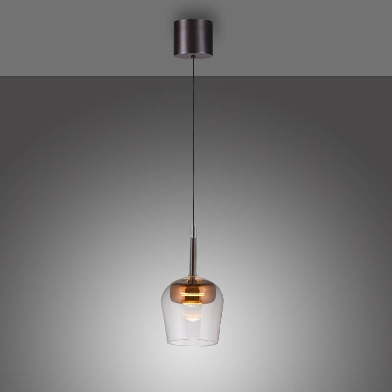 Lampa wisząca Q-KON 2741-20 oprawa w kolorze czerni i miedzi + pilot - Paul Neuhause - obrazek 6