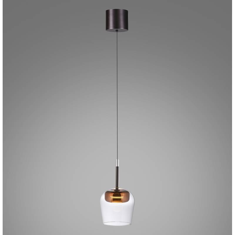 Lampa wisząca Q-KON 2741-20 oprawa w kolorze czerni i miedzi + pilot - Paul Neuhause - obrazek 7