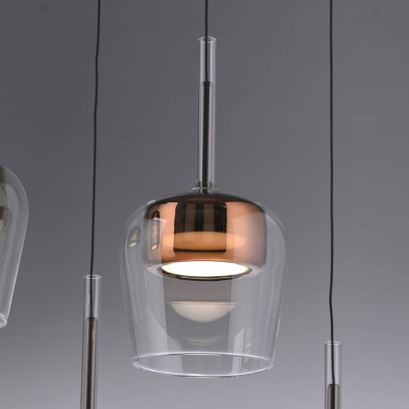 Lampa wisząca Q-KON 2741-20 oprawa w kolorze czerni i miedzi + pilot - Paul Neuhause - obrazek 8