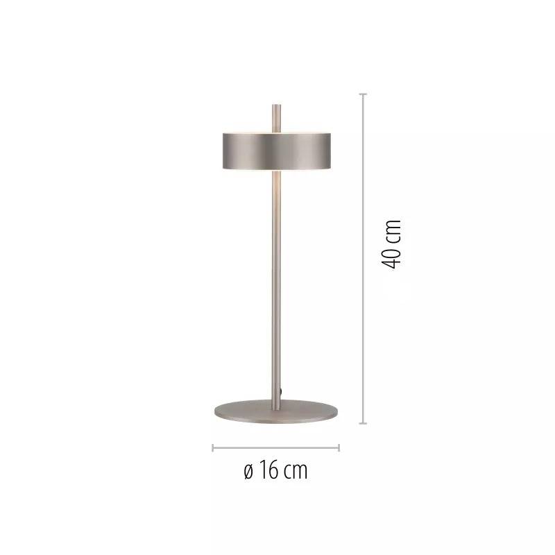Lampa stołowa Q-ROTATE 4324-95 oprawa w kolorze aluminium + pilot - Paul Neuhause - obrazek 9