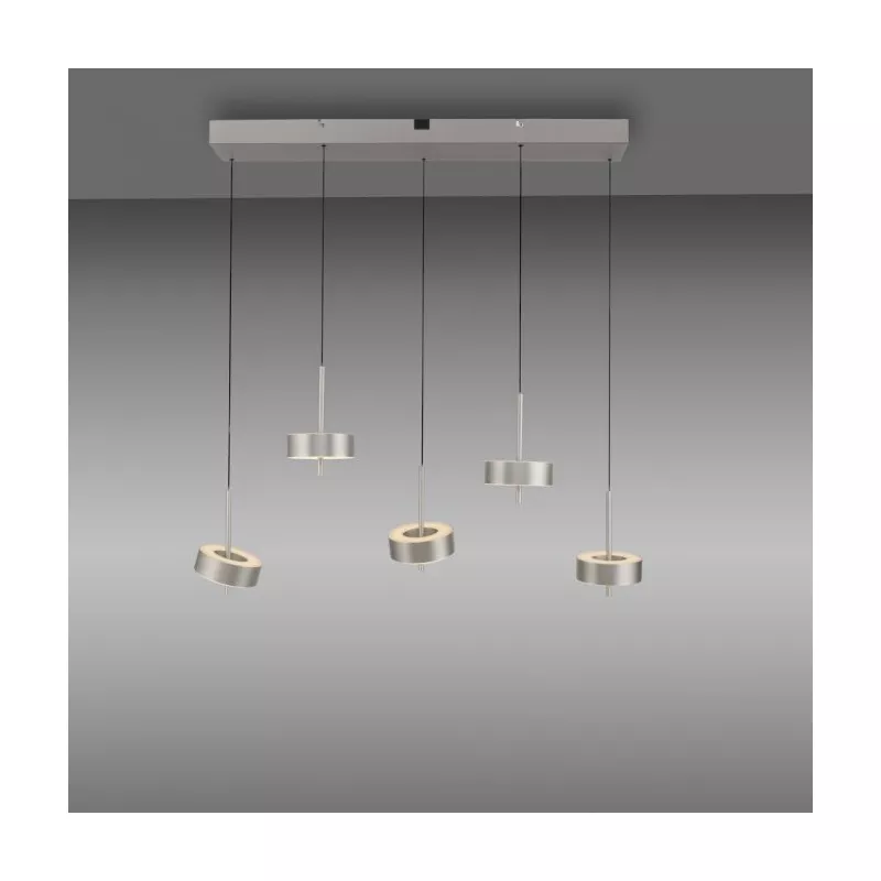 Lampa wisząca Q-ROTATE 2249-95 oprawa w kolorze aluminium + pilot - Paul Neuhause - obrazek 2