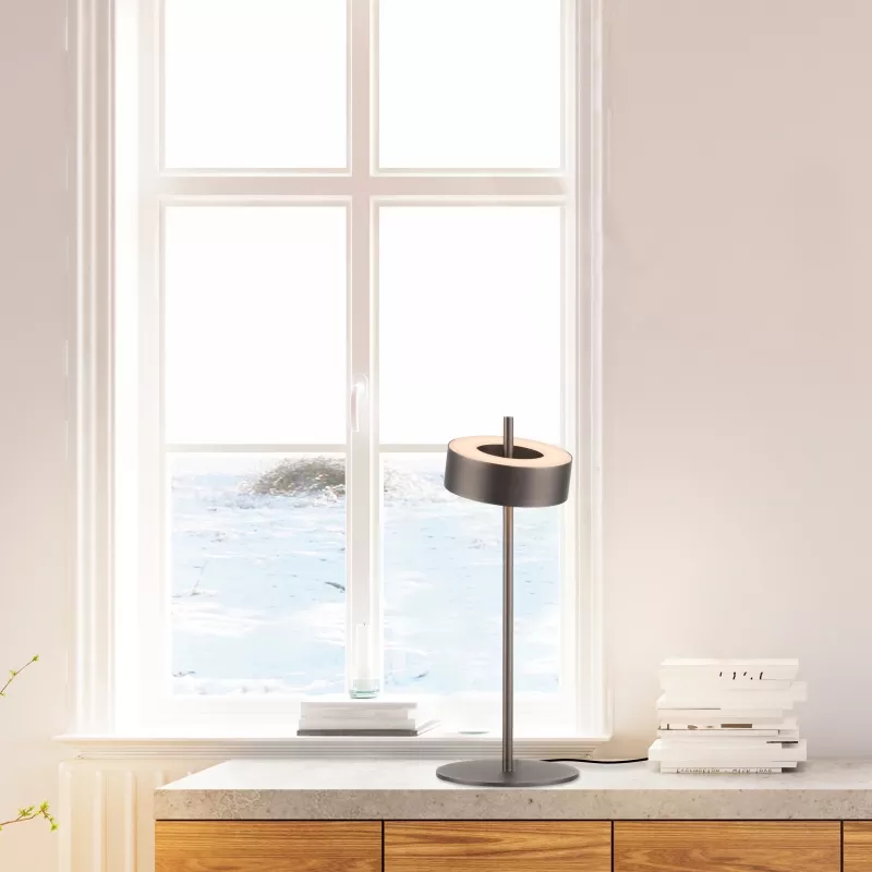 Lampa stołowa Q-ROTATE 4324-34 oprawa w kolorze brązowym + pilot - Paul Neuhause - obrazek 8