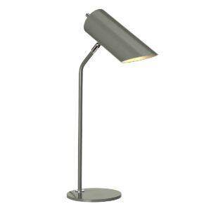 Lampa stołowa QUINTO QUINTO-TL-GPN oprawa w kolorze ciemnoszarym z elementami polerowanego niklu - Elstead Lighting