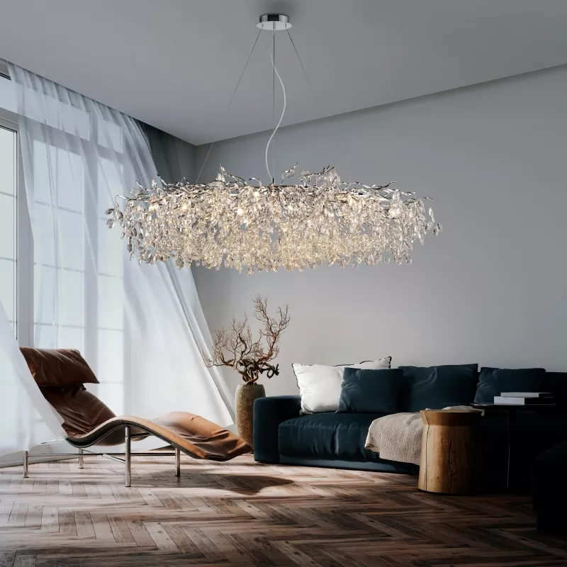 Lampa wisząca RICICLE 2037-17 chromowana oprawa - Paul Neuhause - obrazek 6