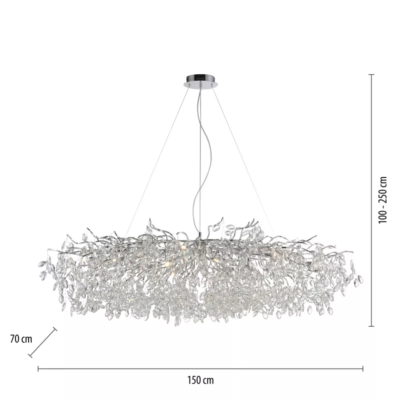 Lampa wisząca RICICLE 2037-17 chromowana oprawa - Paul Neuhause - obrazek 8