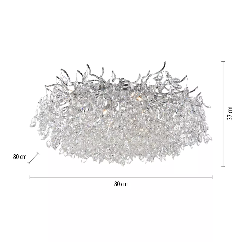 Lampa sufitowa RICICLE 6054-17 chromowana oprawa - Paul Neuhause - obrazek 9