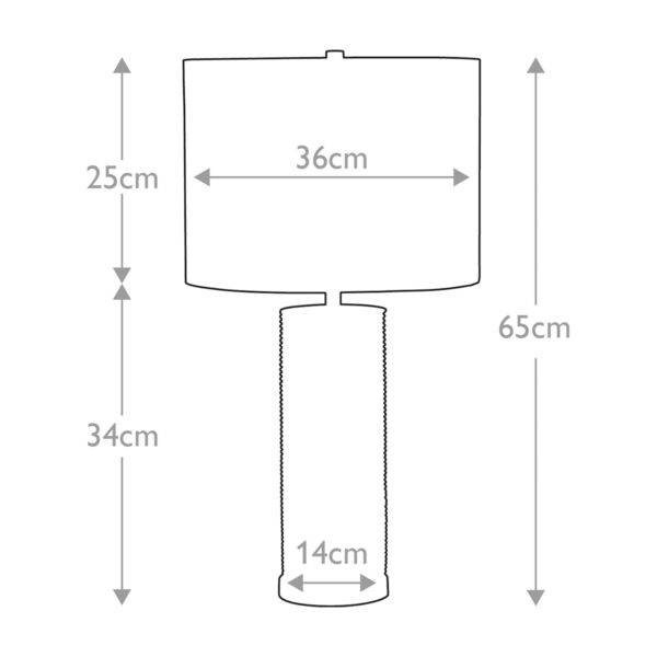 Lampa stołowa RIPPLE RIPPLE-TL-WHT-B oprawa w kolorze białym z elementami polerowanego niklu i czarnym abażurem - Elstead Lighting - obrazek 5