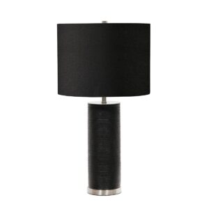 Lampa stołowa RIPPLE RIPPLE-TL-BLK oprawa w kolorze czarnym z elementami polerowanego niklu - Elstead Lighting