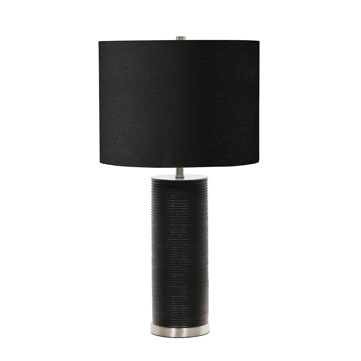 Lampa stołowa RIPPLE RIPPLE-TL-BLK oprawa w kolorze czarnym z elementami polerowanego niklu - Elstead Lighting