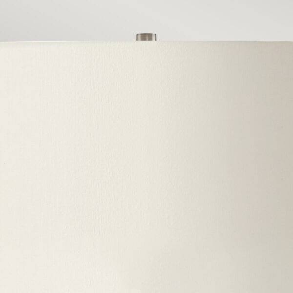 Lampa stołowa RIPPLE RIPPLE-TL-BLK-W oprawa w kolorze czarnym z elementami polerowanego niklu i białym abażurem - Elstead Lighting - obrazek 2