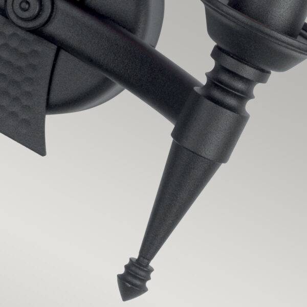 Kinkiet SAXON SAX2-BLK oprawa w kolorze czarnym - Elstead Lighting - obrazek 4