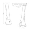 Lampka biurkowa SM-612-BL oprawa w kolorze czarnym - Zuma Line - obrazek 2