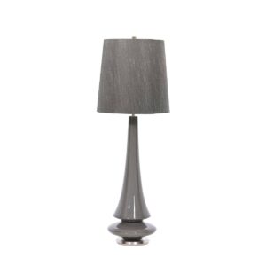 Lampa stołowa Spin Grey designerska oprawa w kolorze szarym - Elstead Lighting