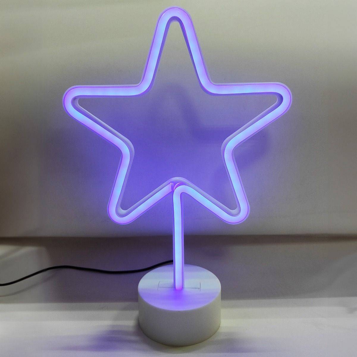 Lampa dekoracyjna neon STAR FM-NB20 oprawa w kolorze fioletowym - Zuma Line - obrazek 2