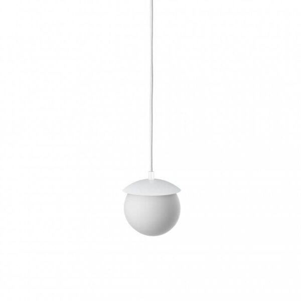 Lampa wisząca pojedyncza Kuul F KLF111P0 oprawa wisząca nowoczesna, biała kula - UMMO