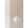 Lampa sufitowa wisząca PLAAT A PLA131P0 nowoczesna biało-złota lampa - UMMO - obrazek 3