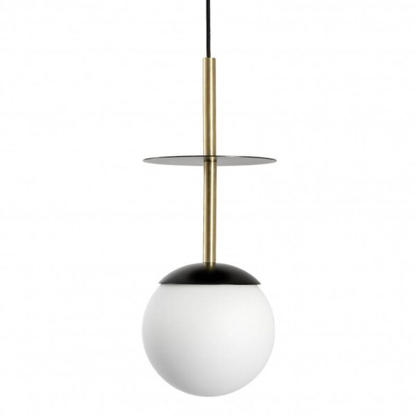 Lampa sufitowa wisząca PLAAT A PLA132P0 nowoczesna czarno-złota lampa - UMMO