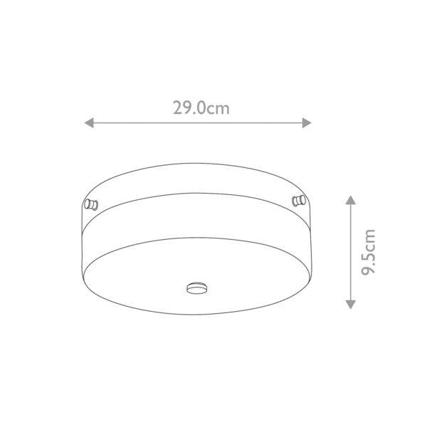 Plafon TAMAR TAMAR-F-L-PG oprawa w kolorze polerowanego złota - Elstead Lighting - obrazek 7