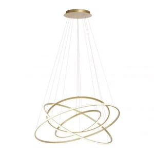 Lampa wisząca TESSARA 2124-60 oprawa w kolorze mosiądzu + pilot - Paul Neuhause