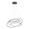 Lampa wisząca TESSARA 2124-13 oprawa w kolorze antracytu + pilot - Paul Neuhause - obrazek 2