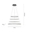 Lampa wisząca TESSARA 2124-13 oprawa w kolorze antracytu + pilot - Paul Neuhause - obrazek 7