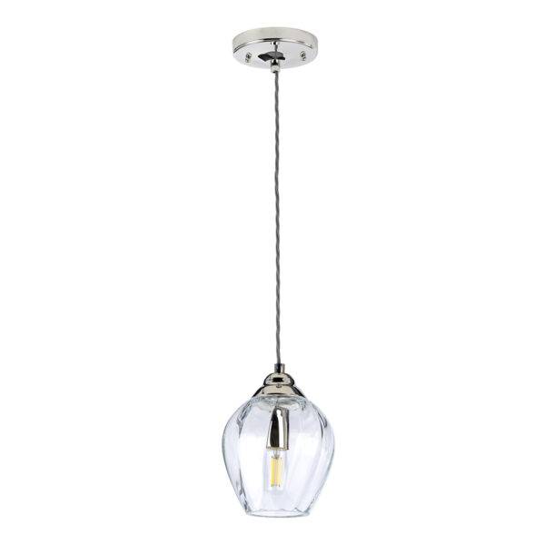 Lampa wisząca TIBER TIBER-P-CLEAR oprawa w kolorze polerowanego niklu - Elstead Lighting - obrazek 2