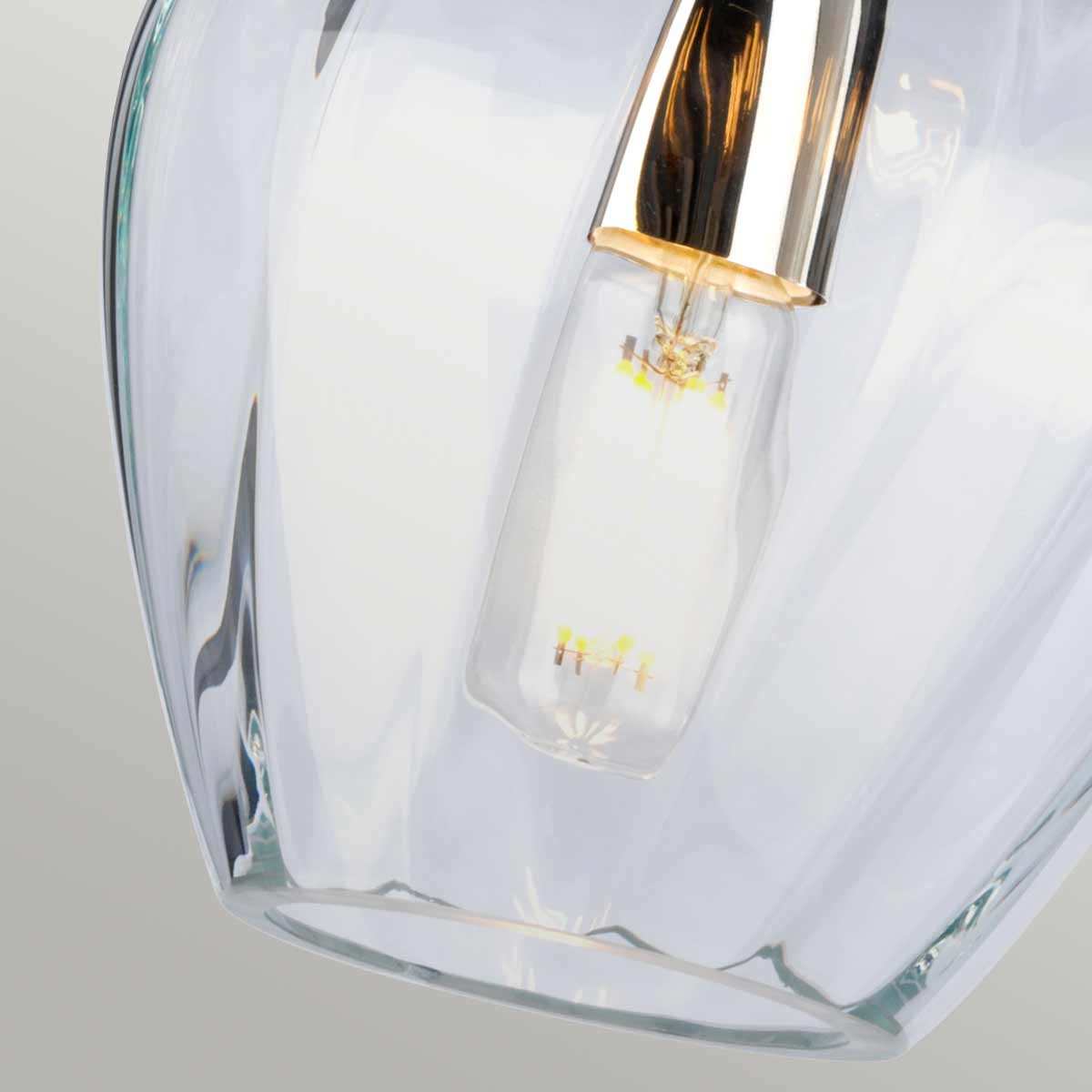 Lampa wisząca TIBER TIBER-P-CLEAR oprawa w kolorze polerowanego niklu - Elstead Lighting - obrazek 3