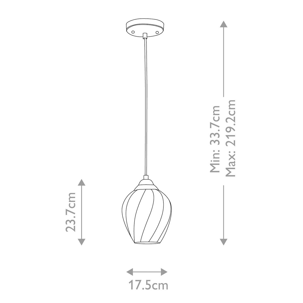 Lampa wisząca TIBER TIBER-P-CLEAR oprawa w kolorze polerowanego niklu - Elstead Lighting - obrazek 6