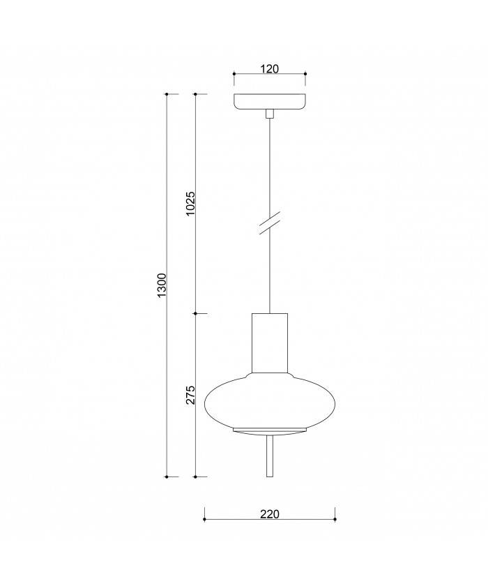 Lampa wisząca Torni A TOA111P0 oprawa w kolorze białym - UMMO - obrazek 2