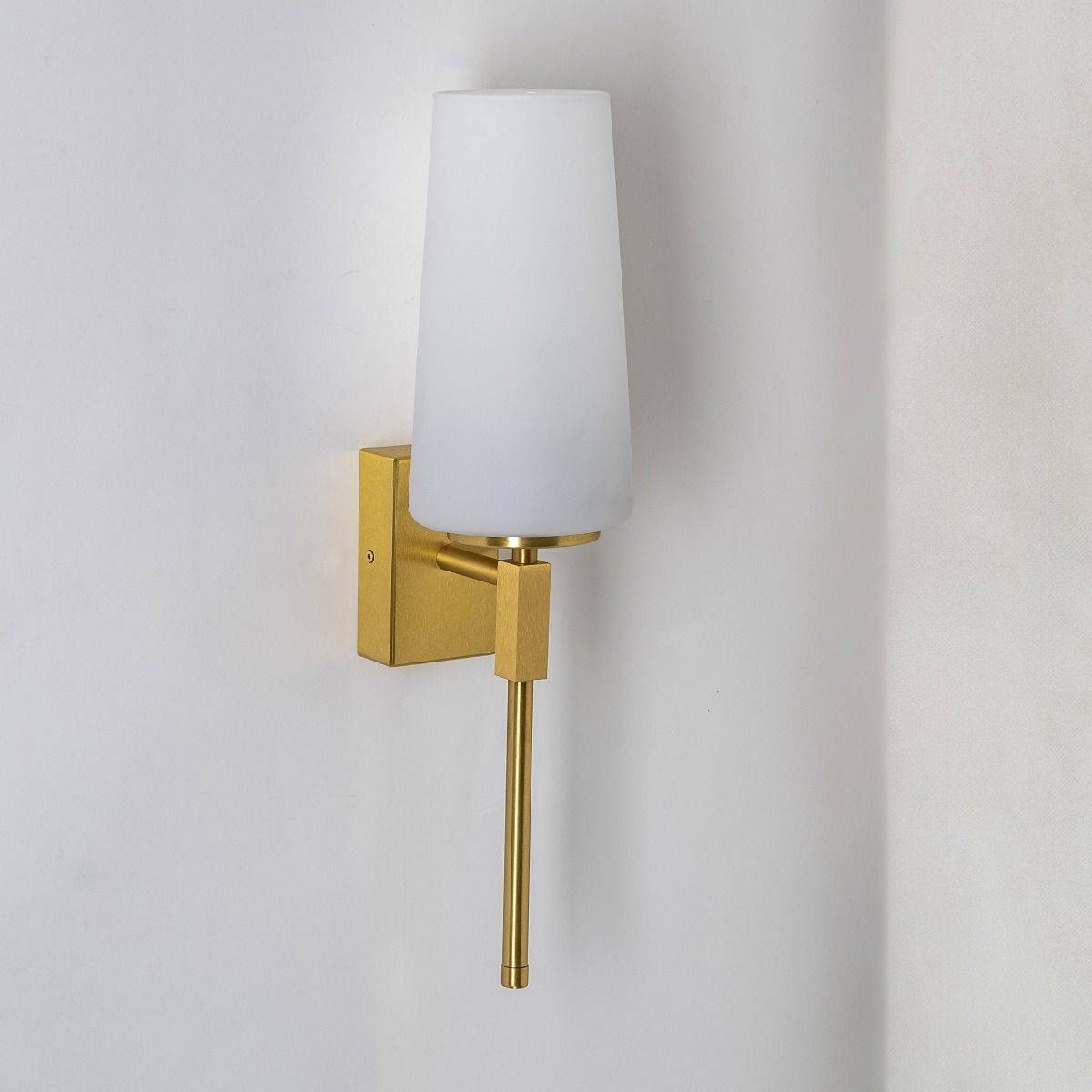 Kinkiet VINCENZA 1245 oprawa w kolorze szczotkowanego mosiązu - Zuma Line - obrazek 5