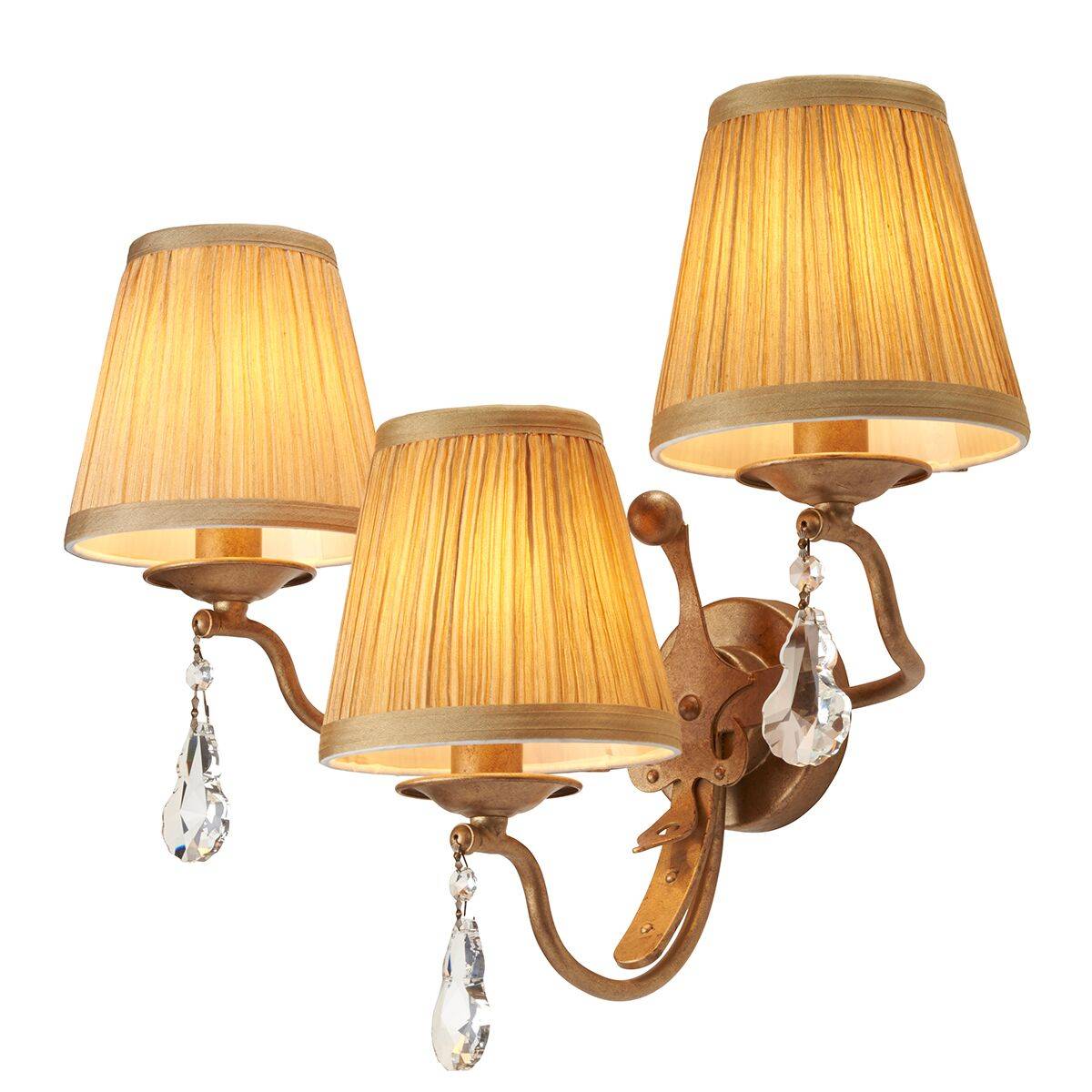 Kinkiet Windsor W3 GP klasyczna oprawa w kolorze złotej patyny - Elstead Lighting - obrazek 2