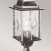Zewnętrzna lampa stojąca WEXFORD WX3 oprawa w kolorze czarno-srebrnym - Elstead Lighting - obrazek 3