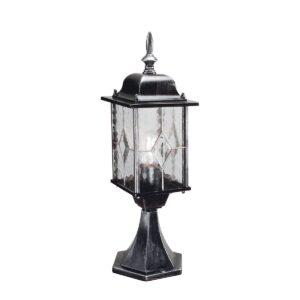 Zewnętrzna lampa stojąca WEXFORD WX3 oprawa w kolorze czarno-srebrnym - Elstead Lighting