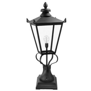 Zewnętrzna lampa stojąca WILMSLOW WSLN1-BLACK oprawa w kolorze czarnym - Elstead Lighting