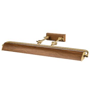 Galeryjka WINCHFIELD WINCHFIELD-PLL-AB-OAK oprawa w kolorze postarzanego mosiądzu i drewna - Elstead Lighting