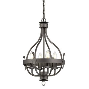 Żyrandol WINDSOR WINDSOR4-GR oprawa w kolorze grafitowym - Elstead Lighting