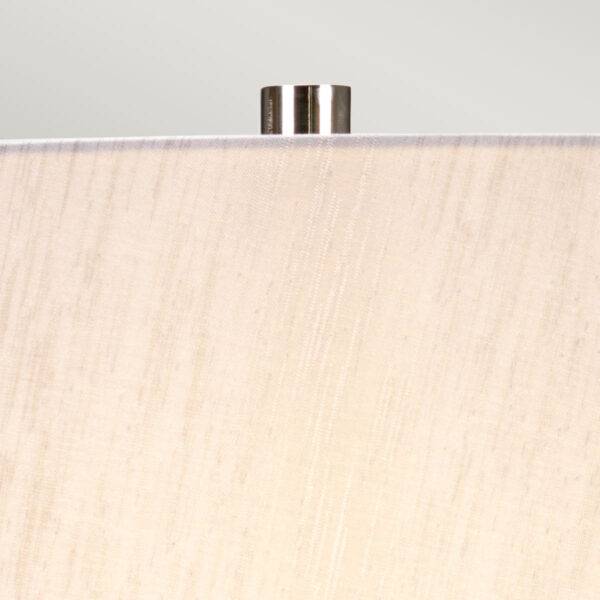 Lampa stołowa WOOLWICH WOOLWICH-TL oprawa w kolorze biało-czarnym ze srebrnym abażurem - Elstead Lighting - obrazek 3